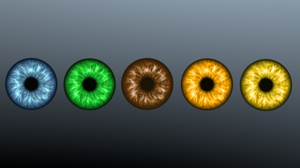 Five Color Iris Textures for Eyes preview image 1